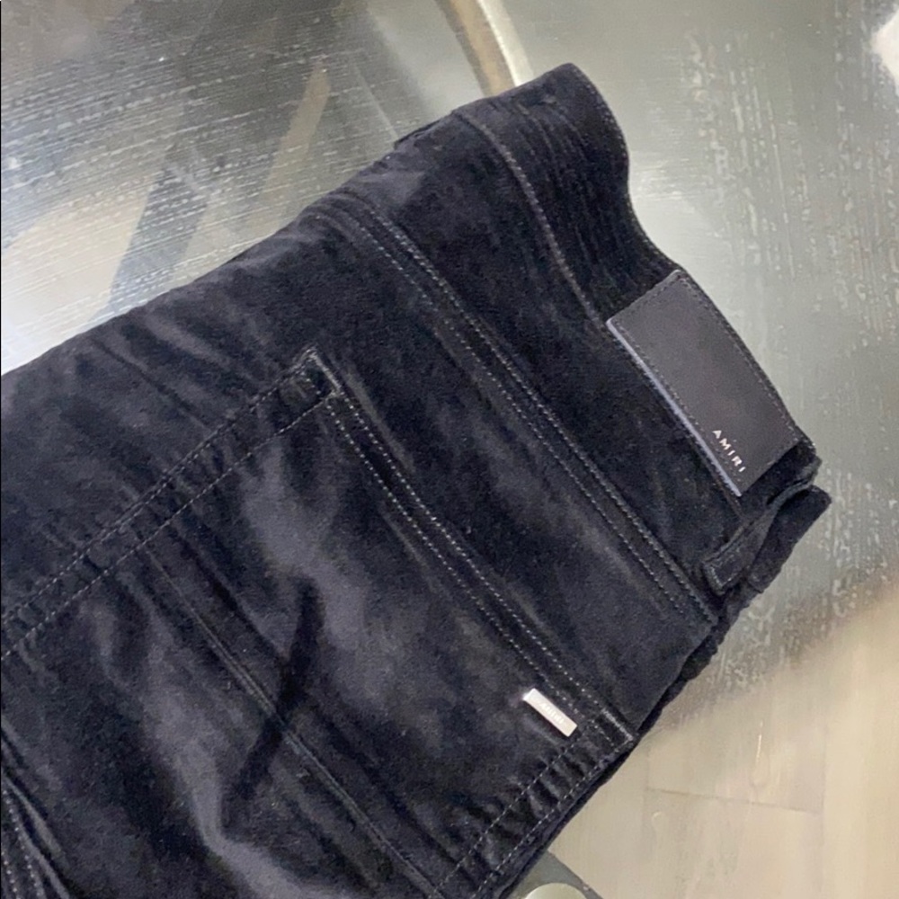 Black Velvet Amiri Jeans